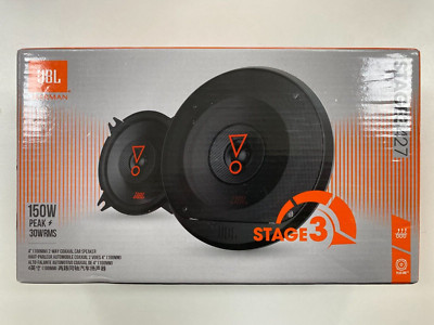 JBL STAGE 3 427 2-WAY 4'' 10cm CAR SPEAKERS DOOR 300W TOTAL COAXIAL PAIR OPEN BOX