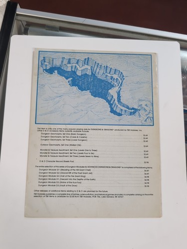 TSR AD&D MODULE G2 - GLACIAL RIFT OF THE FROST GIANT JARL - D&D GYGAX 9017 RPG - Picture 8 of 13