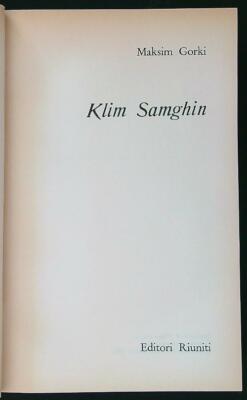 WERKE 20: KLIM SAMGHIN ERSTE AUSGABE GORKI MAKSIM VERSAMMELTE VERLAGE 1962