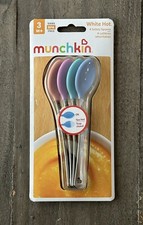 Munchkin White Hot 4 Safety Spoons, BPA-Free with Stainless Steel Handle