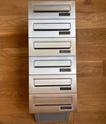 6x Einbaubriefkästen Edelstahl/Silber NEU 6-fach Durchwurf V2A Mauerdurchwurf 