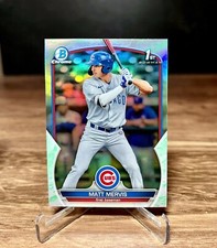 Matt Mervis 2023 Bowman Chrome 1st Lunar Glow Refractor #BCP-74 - Chicago Cubs