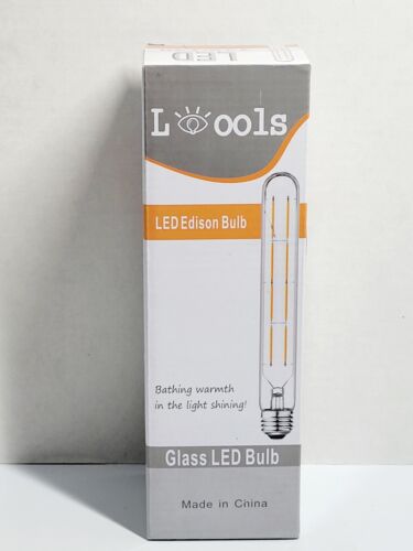 New Sealed Box Leools LED Edison Glass Bulb #T10/T30 AC 110-AC 130 Voltage - Picture 4 of 8