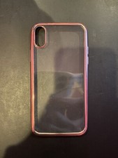 iPhone X Case, Ultra Thin Slim Fit Soft Silicone Case - Rose Gold