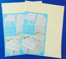 2 Sets of Gartner Pearl Ivory Place Cards 48 Count in each