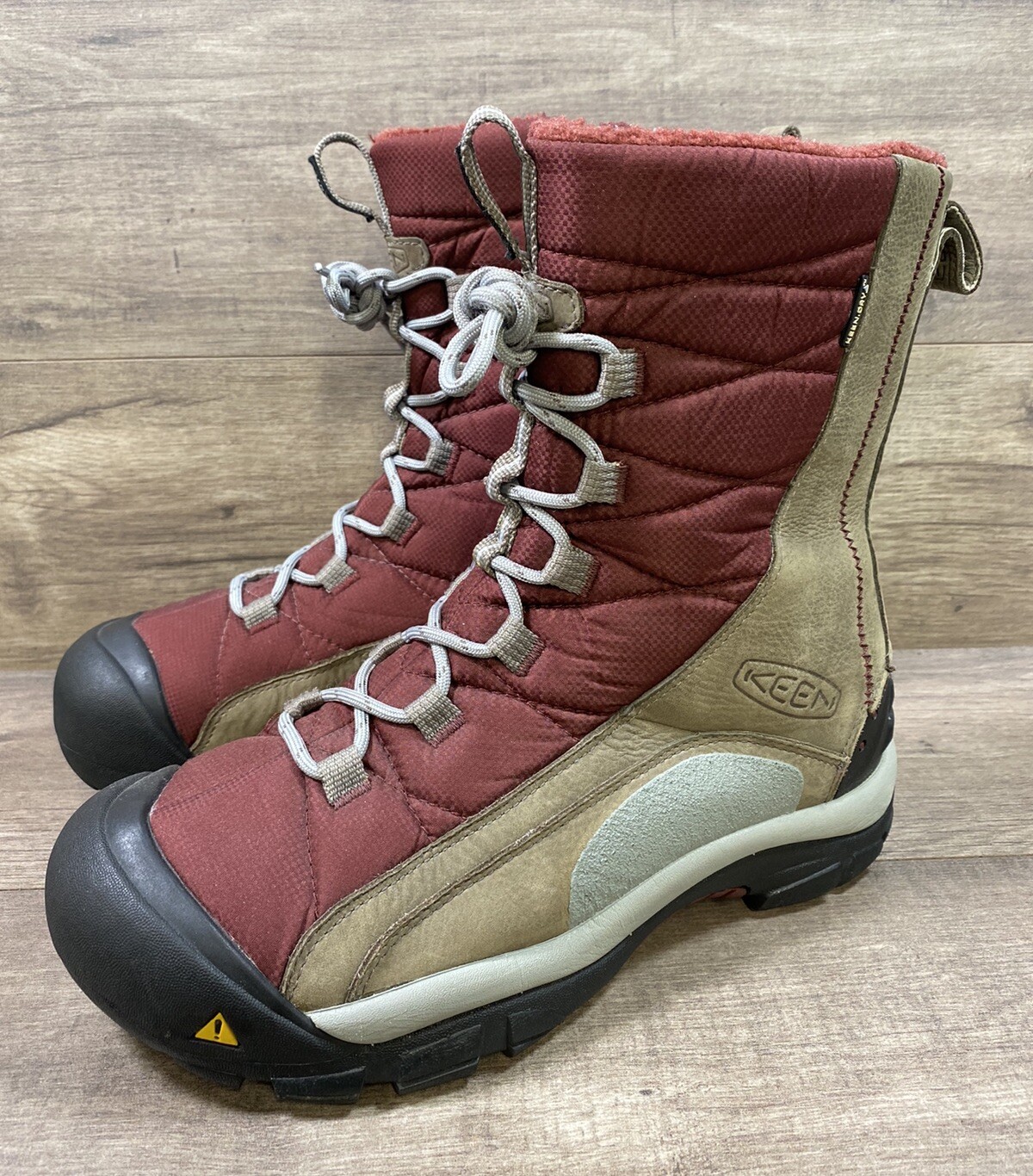 Stivali Keen Vail impermeabili Keen.dry invernali isolati marrone rosso donna taglia 9 5