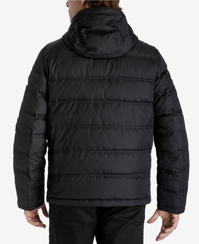 New Michael Kors Black Men's Wind Resistant Down Jacket Zip Front Closure - Picture 2 of 2