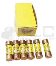 NEW BOX OF 6 BUSSMAN LPJ-10SP LOW PEAK FUSE 10A 600VAC 300VDC