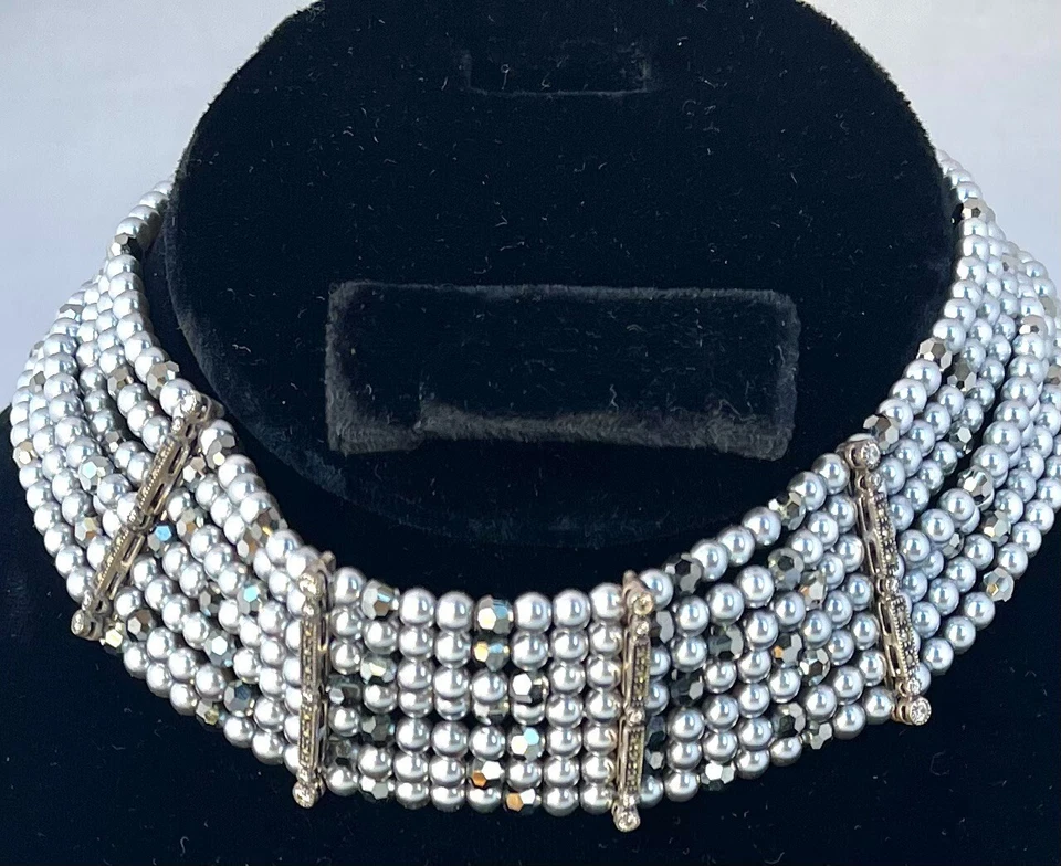 GARGANTILLA JUDITH JACK HEMATITA CUENTAS PLATA 925 N3960H Foto 2 de 4