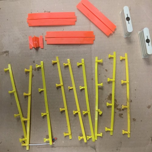 Tyco 37 Pc.Slot Car Parts **From The 1986 Tyco Fiero Challenge Race Car Set** - Picture 4 of 8
