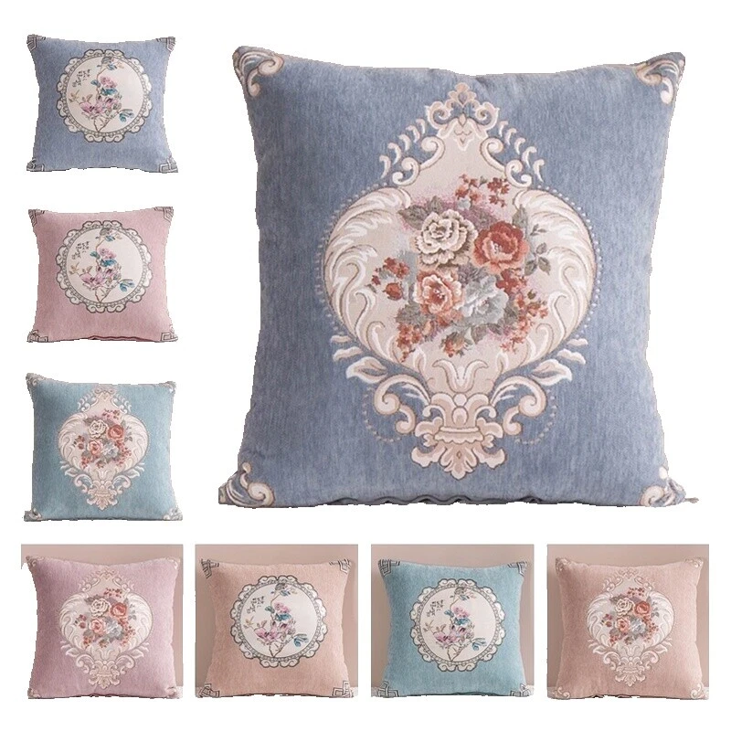 Almofadas em Jacquard Multicolor Flores