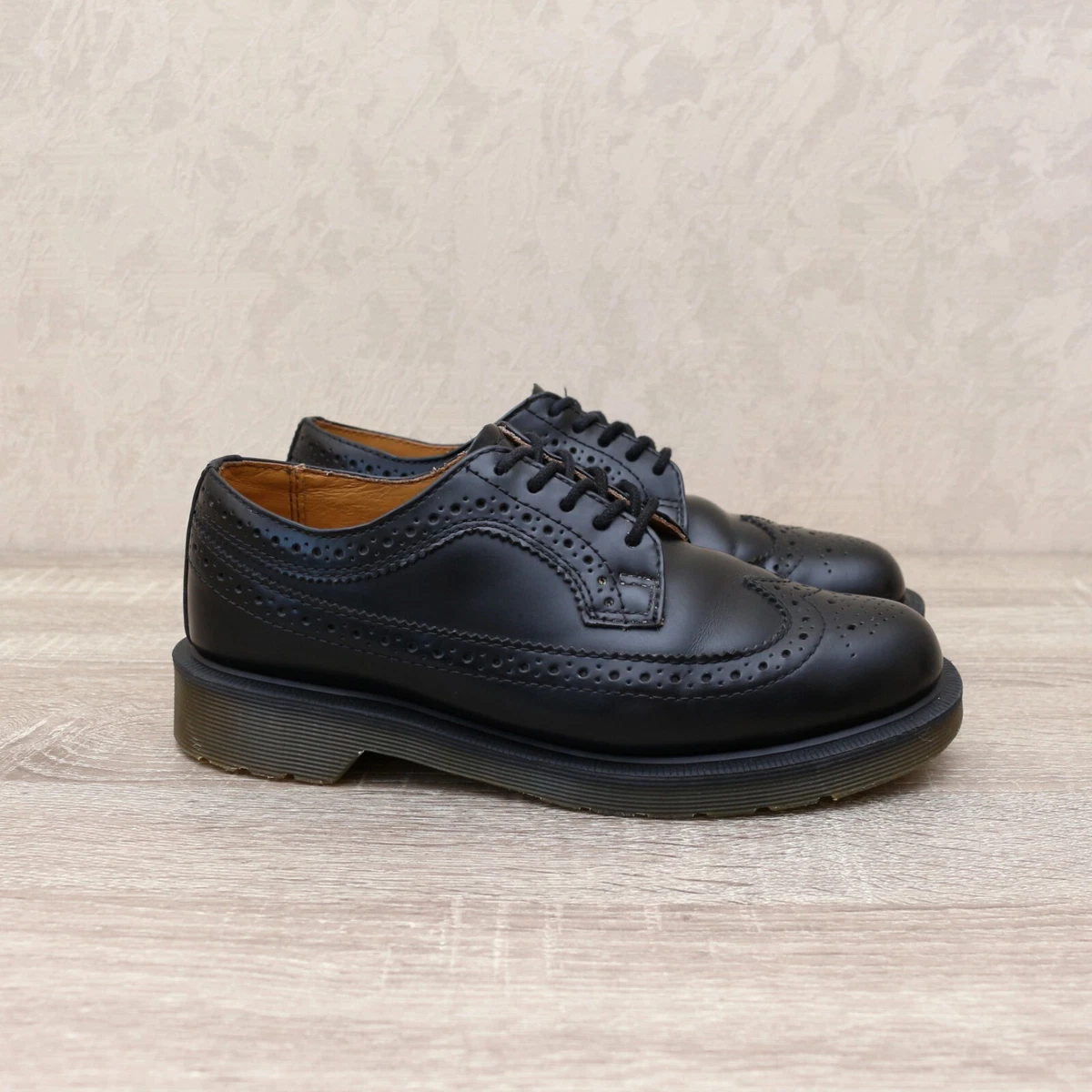 Dr. Martens 3989 Wingtip Brogue Oxford Black Leather EU 37, UK 4, US L 6 /  M 5