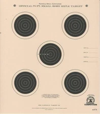 A-7/5 [A7/5] NRA Official 75 Foot Smallbore (100 Pack), FREE 2-DAY SHIPPING