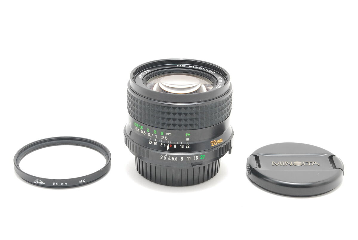 Rare 【Near Mint】 Minolta MD W.Rokkor 20mm f2.8 Wide Angle Rare 【Near Mint】 Minolta MD W.Rokkor 20mm f2.8 Wide Angle