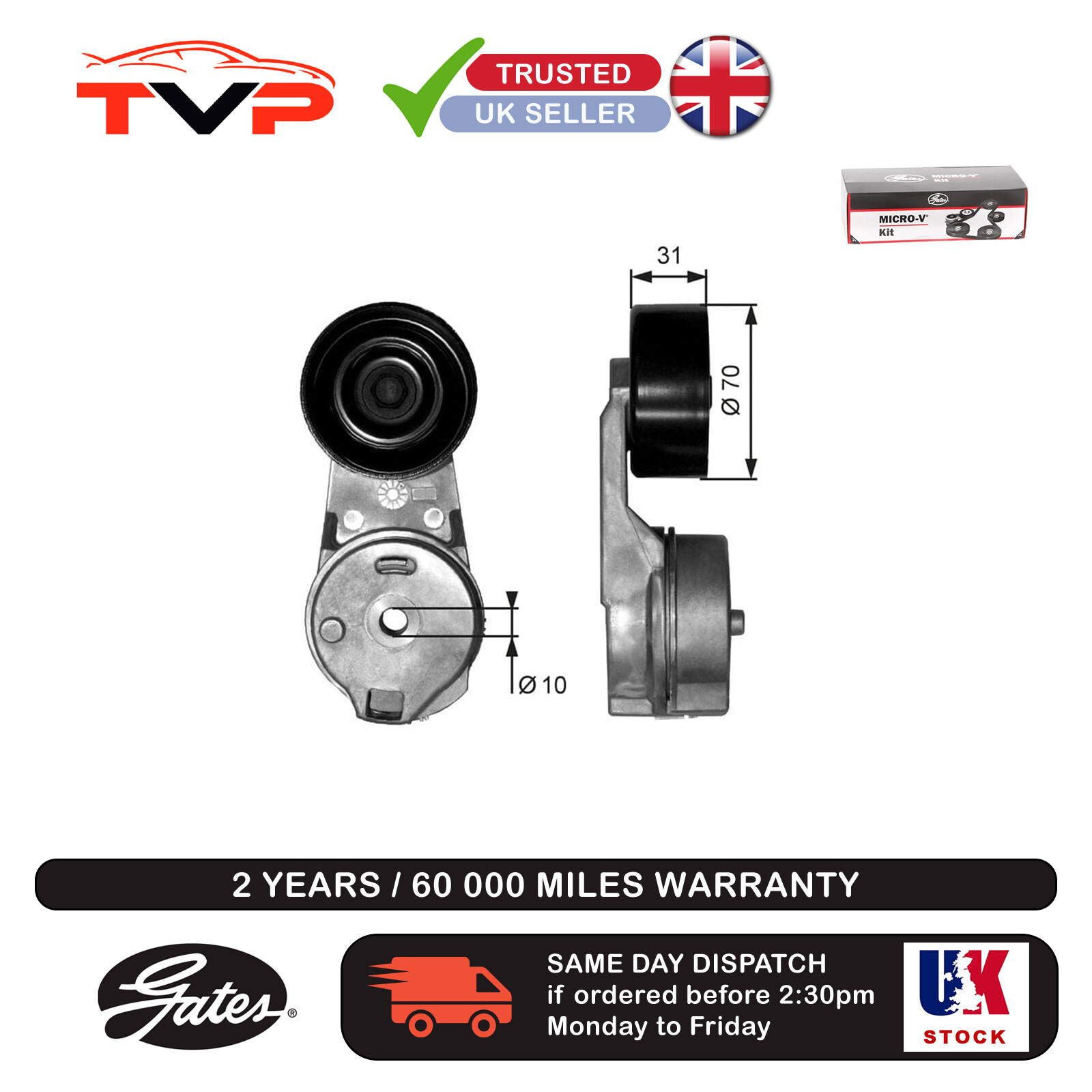 Gates T39065 DriveAlign Tensioner - Image 17