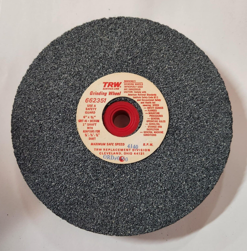 TRW 6" Multi-Purpose Grinding Wheel 1/2", 5/8", 3/4" Adapter Bushings - USA - 第 1/4 張圖片