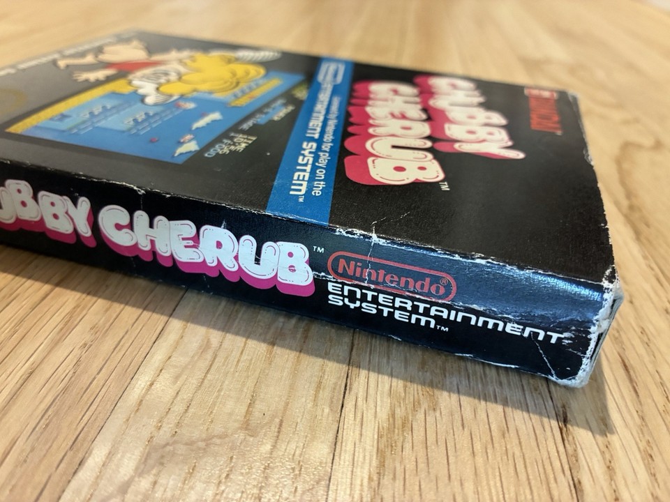 Chubby Cherub Nintendo NES Complete CIB Hangtab Intact! Rare Early ...