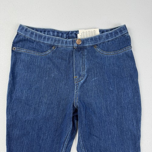 Hue Original Jeans Boot Cut Leggings Womens XS 0-2 W24 X L32.5 Blue Back Pockets - Picture 3 of 9