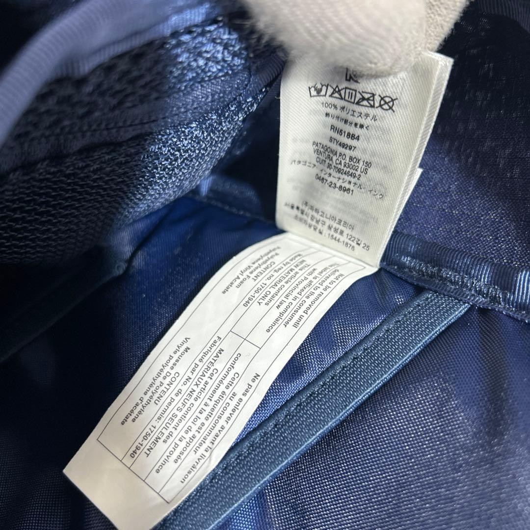 Patagonia Black Hole Backpack Navy Red Recycled Polyester Waterproof Large thumbnail 12