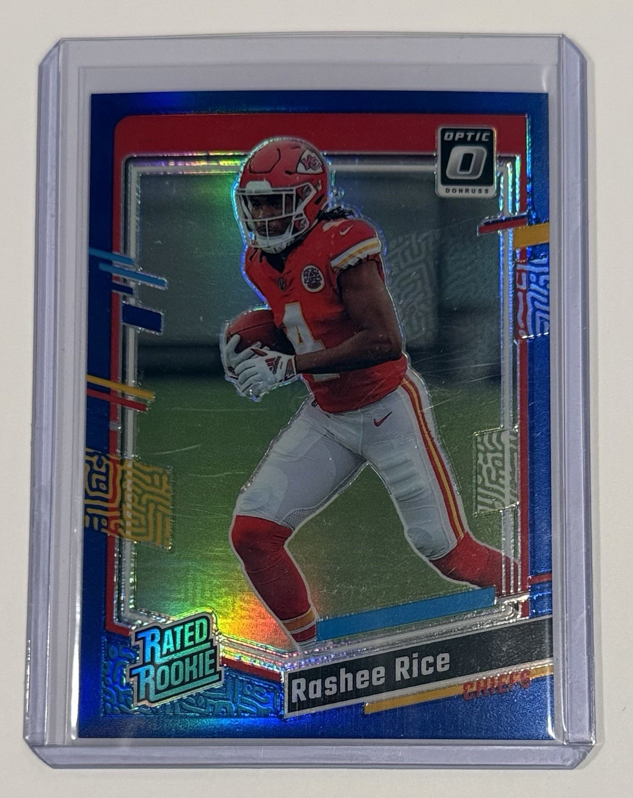 2023 Panini Donruss Optic Football Rashee Rice Rated Rookie Blue 45/199 #257