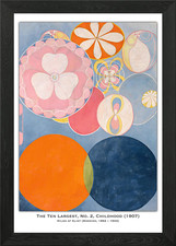 Hilma af Klint's Childhood Framed Wall Art Poster Canvas Print Picture