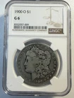 1900-O Morgan Silver Dollar $1 NGC G6 Good 6 Certified Rare Coin