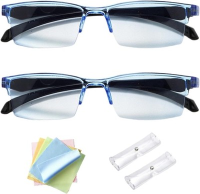 2 Pcs Auto Focus Reading Glasses - Intelligent Self-Adjusting Anti-Blue Light Pr