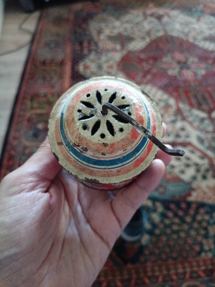 Jouet ancien Boite à musique Moulin musical,Lithographié Musicien,Chanteuse,Chat - Photo 4/4