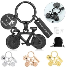 Cycling In Heaven Bicycle Cremation Mini Urns Keychain for Ashes Pendant Keyring