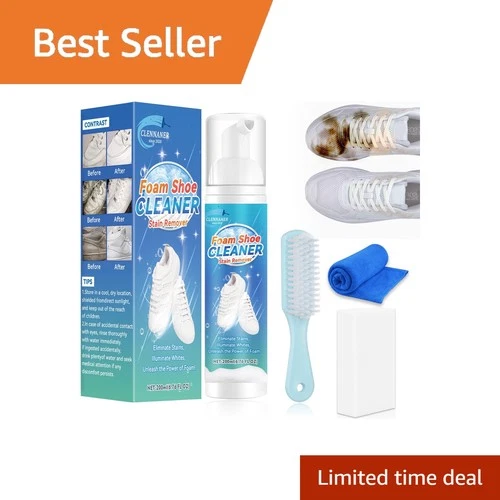Clennaner Shoe Cleaner M-L Kit Brush Towel Leather Knit - product listing photo