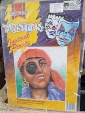 mieszanka x20 piratów buccaneer zestaw bandana kolczyk naszywka bookweek halloween kostium