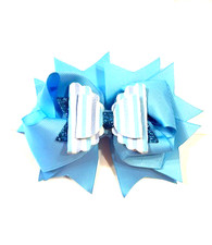Beautiful Light Turquoise Inspired Hair Bow for girls