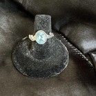 Samuel B  RING 925 Sterling Silver With Oval Blue topaz Designer Size 6 — photo 6