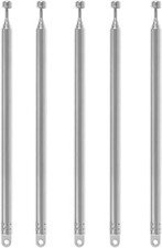 5pcs Telescopic Antenna 7 Sections 74cm AM FM Straight Interface