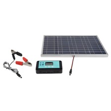 Kit Pannello Solare 100 Watt con Controller per Facile Installazione e Ricarica