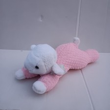 Vintage Eden Waffle Weave Thermal Lamb Plush-Terry Cloth-Pink-Lovey-Plaid Ribbon