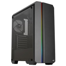 Aerocool - Genesis ARGB V1 ATX Custodia Gaming Vetro Acrilico - Nero - NUOVO