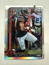 2025 Topps Chrome Football Luther Burden III (RC) #334 Refractor Chicago Bears