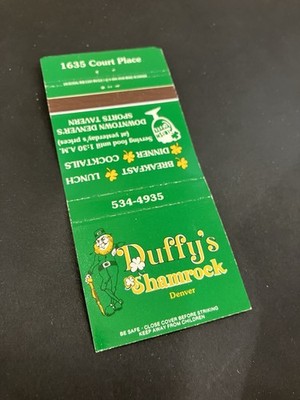 Matchbook Cover - Duffy s Shamrock Denver Colorado