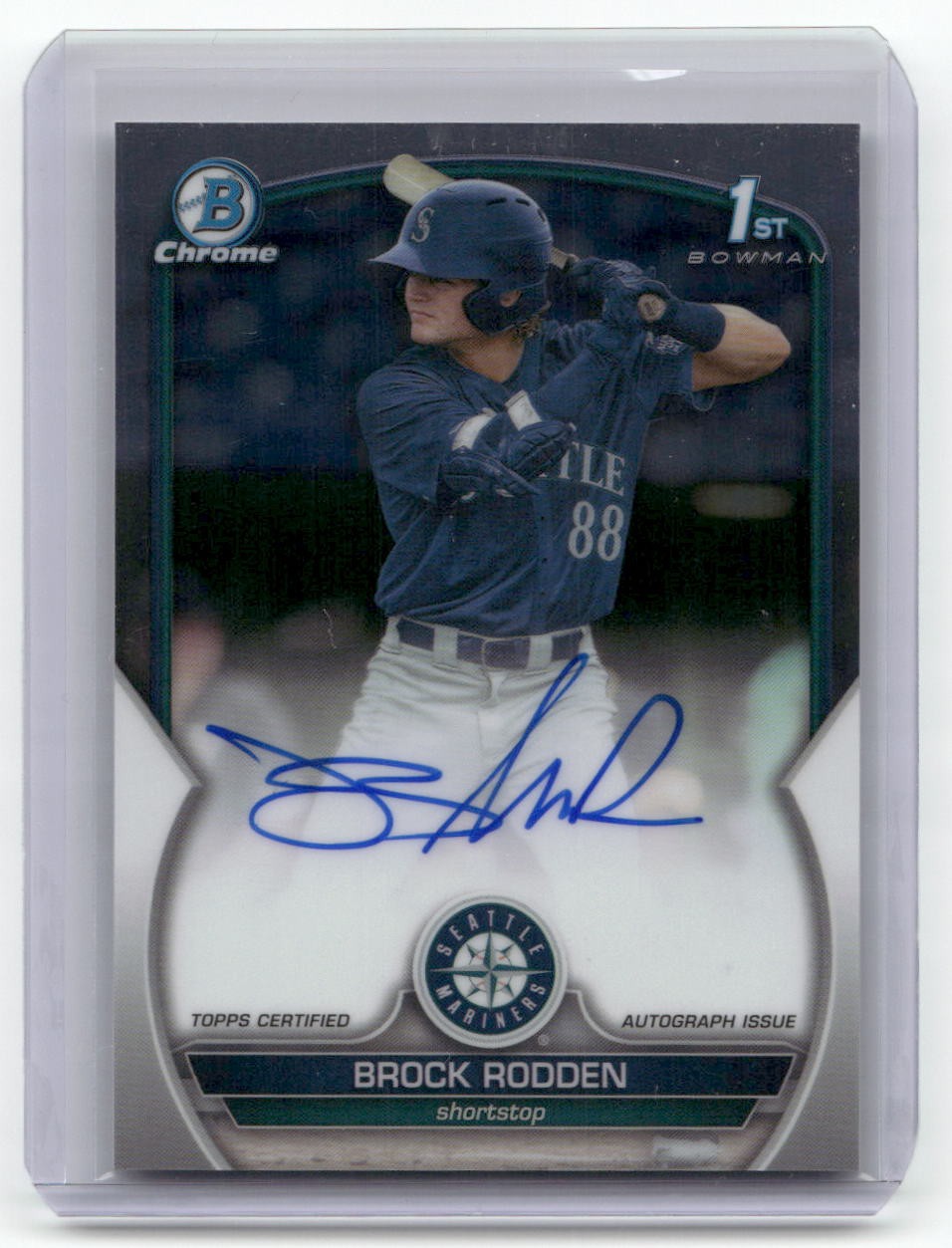 2023 Bowman Draft #CDA-BR Brock Rodden Chrome Prospect Autographs