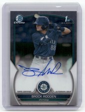 2023 Bowman Draft #CDA-BR Brock Rodden Chrome Prospect Autographs