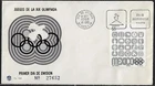 MEXICO XIX OLYMPICS GAMES OFFICIAL FIRST DAY CACHET COVER 1968