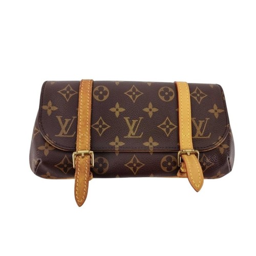 LOUIS VUITTON Pochette Marelle Clutch Bag M51159 Brown Monogram Unisex