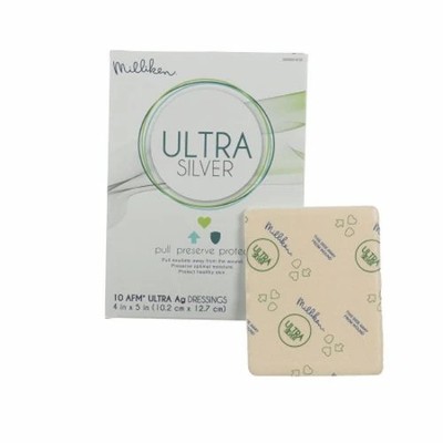 Silver Foam Dressing 4 X 4 Inch 10 Count  by Milliken