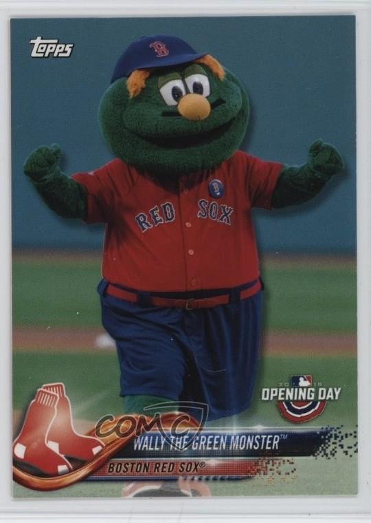 2018 Topps Opening Day Mascots Wally The Green Monster #M-2 gx8