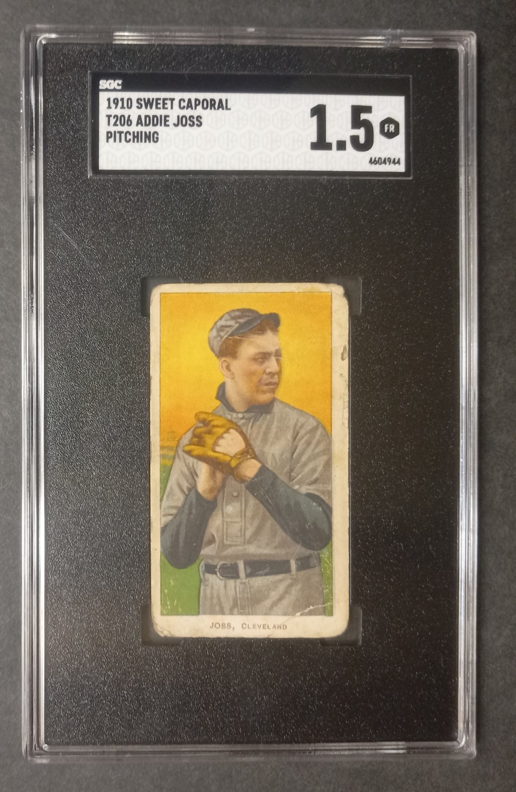 1909-11 T206 - Addie Joss - HOF - Sweet Caporal 350/30 - SGC 1.5 FR