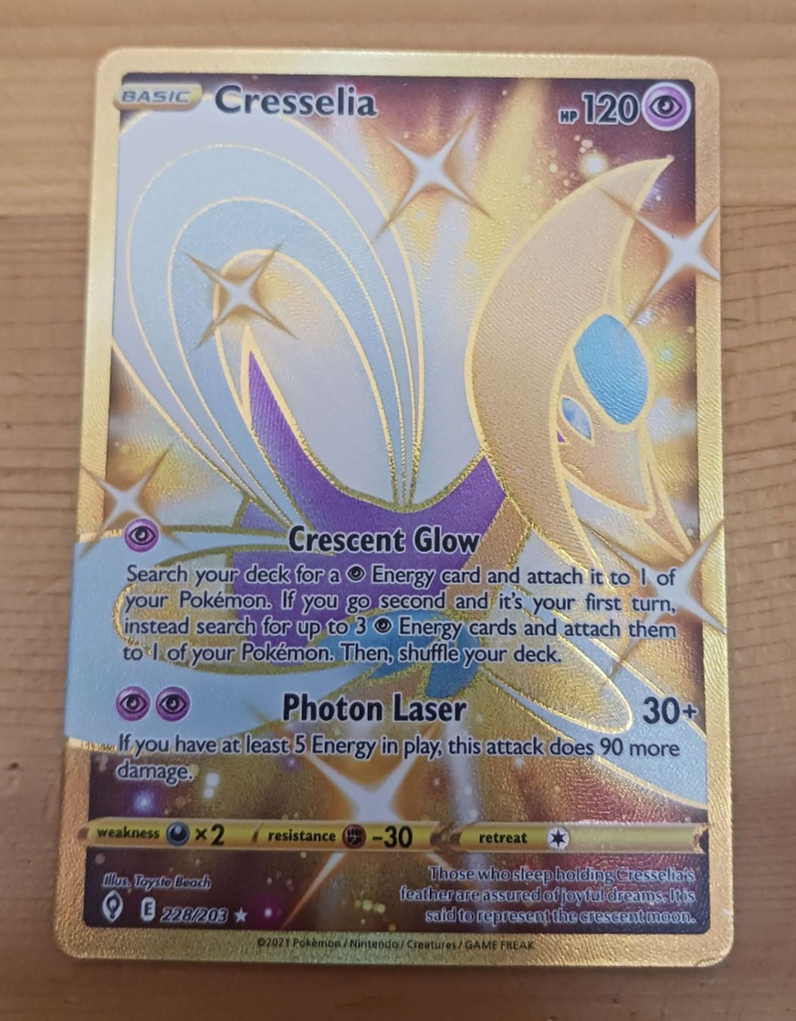 Cresselia (Secret) 228/203 SWSH07: Evolving Skies Holo NEAR MINT