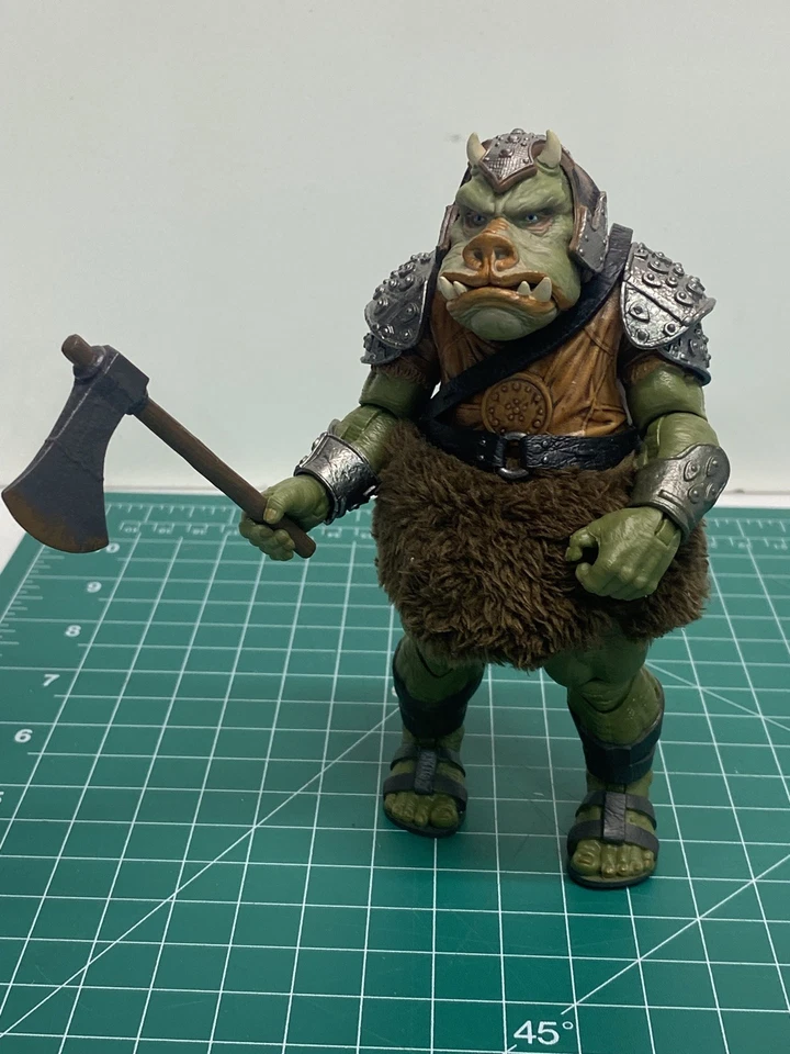 Star Wars Black Series ROTJ Gamorrean Guard, Babero Fortuna, Luke - Palacio Jabbas Foto 3 de 4