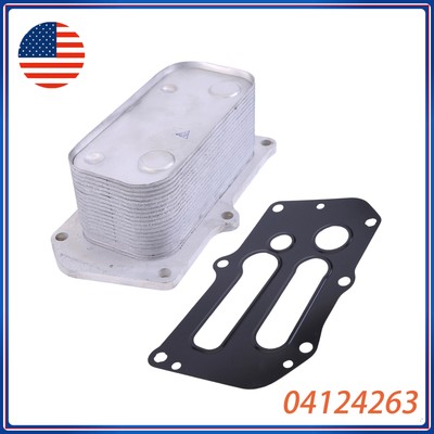 Oil Cooler + Gasket For Deutz Engine D2.9 Td2.9 TCD2.9 TCD3.6 TCD3.6l4 04124263