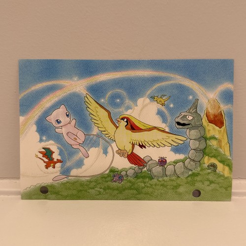 Pokémon Southern Islands Post Card - Mew Charizard Dragonite DAMAGED See Pics